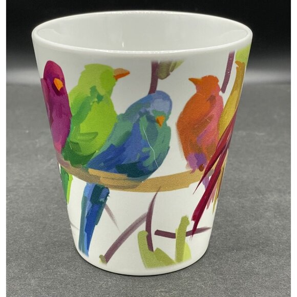 Orca Coatings Multi Colored Parakeet Birds Coffee Mug by M Collins - Picture 2 of 8